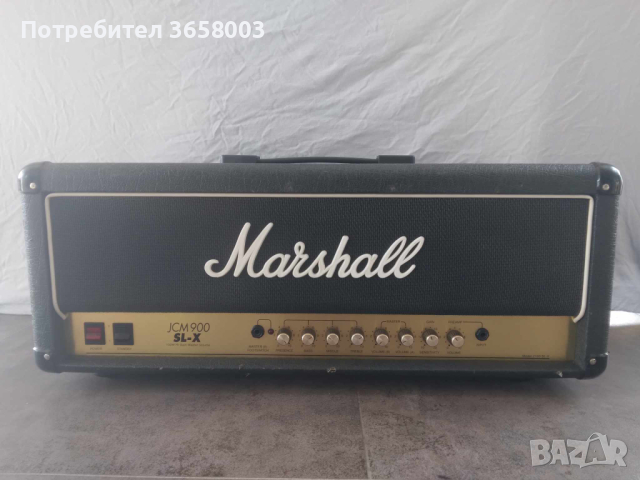 Marshall JCM 900 SLX 100w лампов китарен усилвател с кейс и фуутсуич , снимка 3 - Китари - 45023169