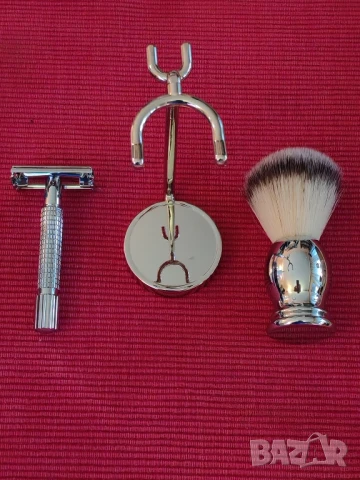 Сребрист комплект за бръснене TRENDHIM. , снимка 3 - Мъжка козметика - 50869051