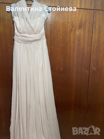 Дълга официална розова рокля, снимка 3 - Рокли - 46128057