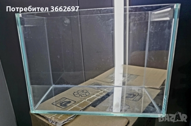 Аквариум 6 литра със стъклен капак