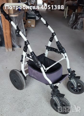 Бебешка количка 3в1 Zipp adbor цвят светло сиво/бяло, снимка 5 - Детски колички - 45555672