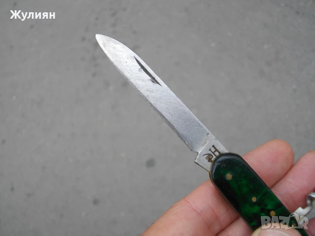 КОЛЕКЦИОНЕРСКО БЪЛГАРСКО ДЖОБНО НОЖЧЕ СЪРП И ЧУК Н, снимка 3 - Антикварни и старинни предмети - 51218658