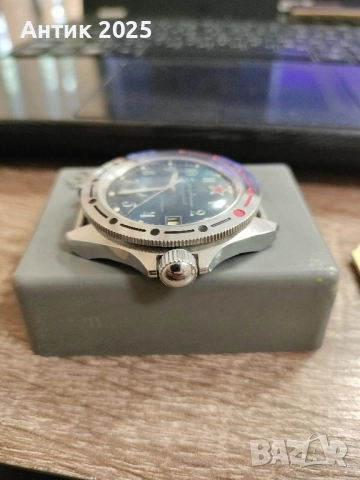 Оригинален съветски часовник "Восток Амфибия" (СССР/Русия), снимка 5 - Антикварни и старинни предмети - 51940324