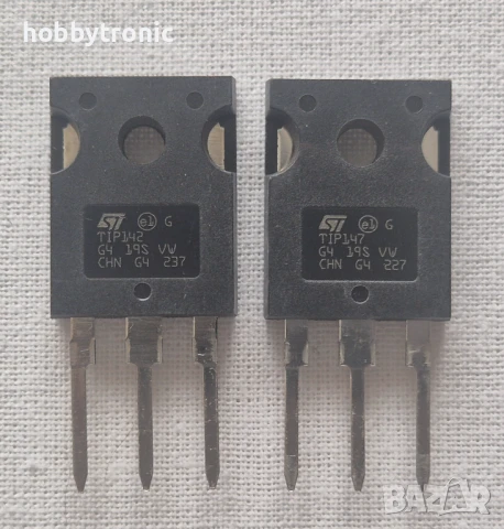 TIP142 NPN, TIP147 PNP 100V, 10A, 125W мощни дарлингтон транзистори 