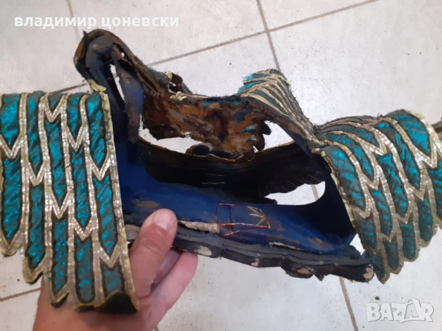 Много стара,автентична ритуална маска на маите от Перу, снимка 2 - Антикварни и старинни предмети - 52300693