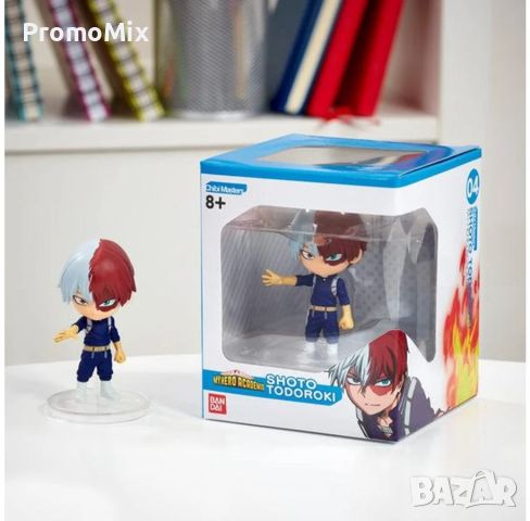 Фигурка Bandai BD47215 My Hero Academia Chibi Todoroki 7 см Шото Тодороки Чиби колекционерска фигура, снимка 4 - Фигурки - 46661133