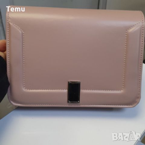 Модерна и стилна дамска чанта в нежни лачени цветове, снимка 3 - Чанти - 45765682