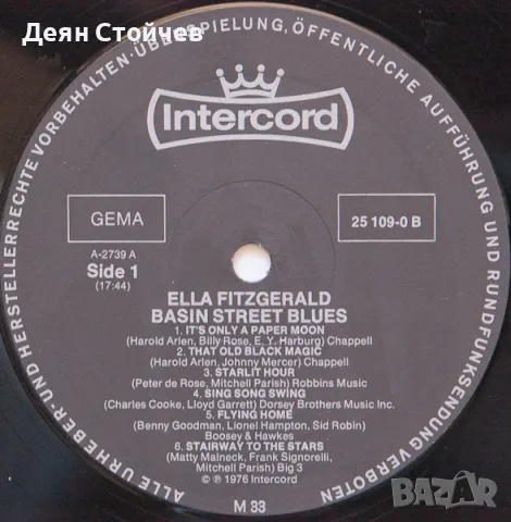 Ella Fitzgerald ‎– Basin Street Blues/Грамофонна плоча, снимка 4 - Грамофонни плочи - 49596407