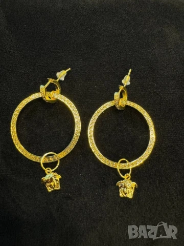 обеци от висококачествена стомана chanel valentino garavani versace ysl saint laurent , снимка 14 - Обеци - 51395628