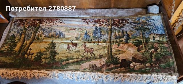 ретро жакардов ковьор, гоблен, украса за стена, пано, снимка 1