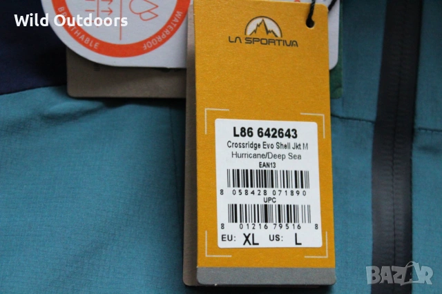 LA SPORTIVA Crossridge Evoshell jacket - мъжко яке, размер L-XL, снимка 7 - Спортни дрехи, екипи - 53610869