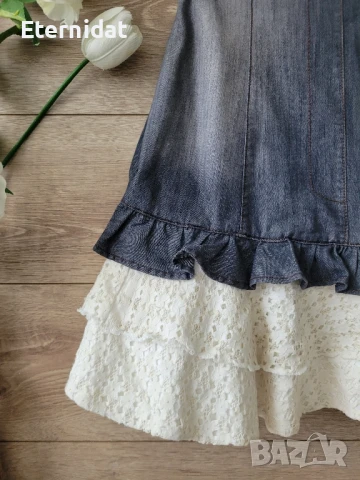 Дънкова бохо рокля , снимка 2 - Рокли - 50822955