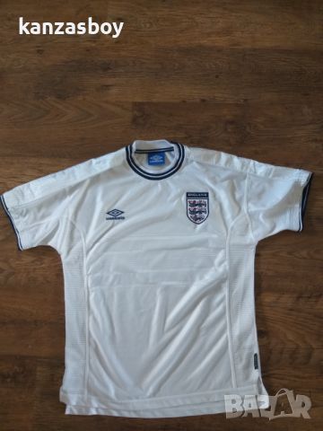  Umbro England Football Shirt Home 1999-01 - колекционерска футболна тениска Л, снимка 4 - Тениски - 46229173