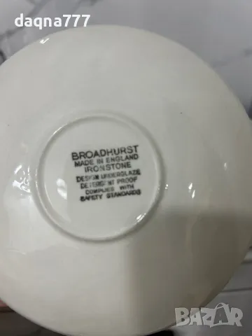 Реколта от 1970 г. на Broadhurst „Garland“ дуо от чаша, чинийка за чай / Broadhurst Ironstone / син , снимка 14 - Сервизи - 49689967