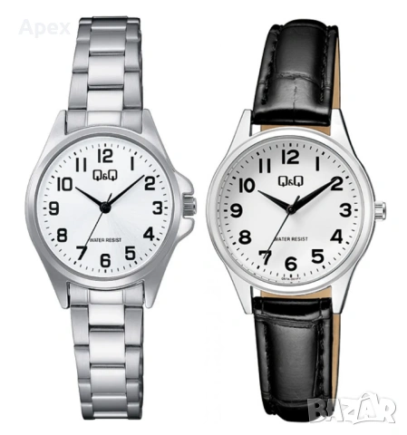 Дамски Часовник Q&Q Японски механизъм MIYOTA.Метална Верижка или Кожена Каишка.Дамски Часовници QQ