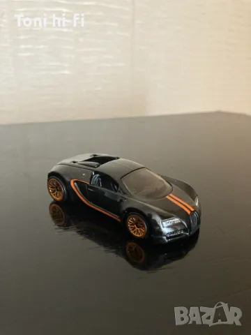 Hot Wheels Bugatti Veyron метална 1.4 mile time atack, снимка 4 - Коли, камиони, мотори, писти - 47113789