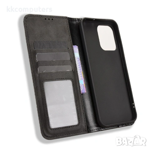 Ретро Кожен Калъф Портфейл за Oppo A6 Pro 5G / 4G - Магнитен, Стойка, Слотове, 4 цвята, снимка 8 - Калъфи, кейсове - 54292658