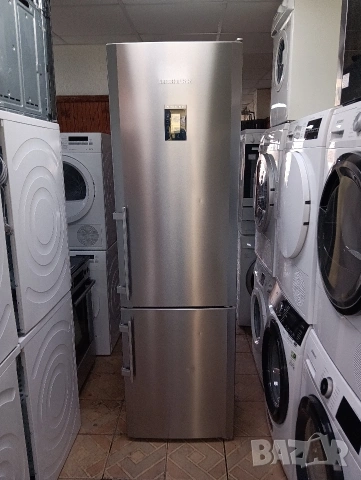 Иноксов комбиниран хладилник с фризер Liebherr Made in Germany с две години гаранция!