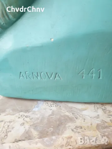 ARNOVA 441 статуя 40см/Арт Деко стара френска керамична фигура/манекен-бюст на жена, снимка 7 - Статуетки - 50224144