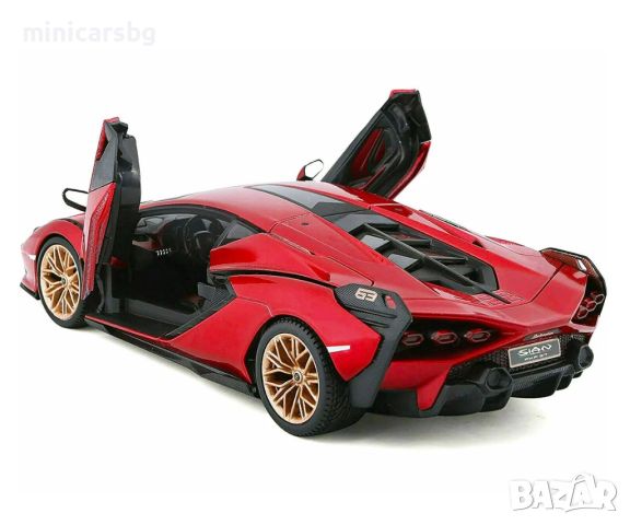 1:24 Метални колички: Lamborghini Sian FKP37 - Bburago, снимка 2 - Колекции - 45481739
