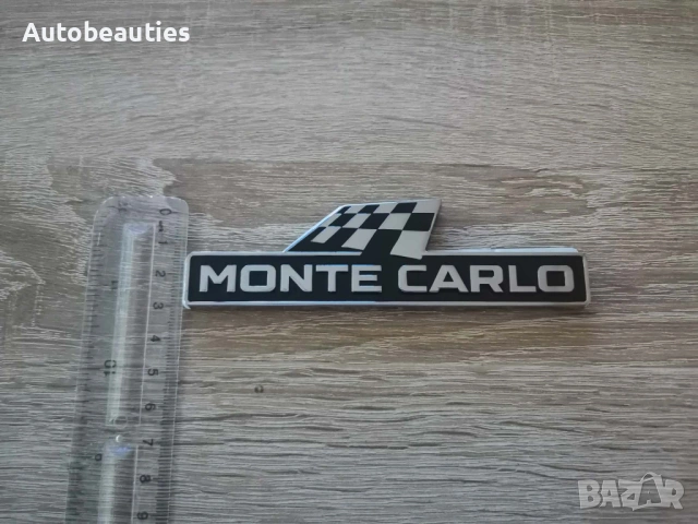 емблема Skoda Monte Carlo черно със сребристо, снимка 3 - Аксесоари и консумативи - 53455798