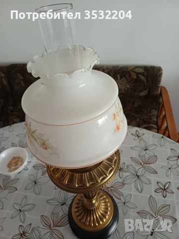 Стара газена лампа, снимка 5 - Антикварни и старинни предмети - 51248623