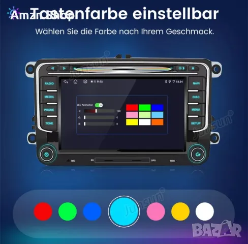 Навигация за фолксваген 4G DVD CD Android 13 4+64G Autoradio Carplay GPS VW GOLF 5 6, снимка 9 - Аксесоари и консумативи - 48984348