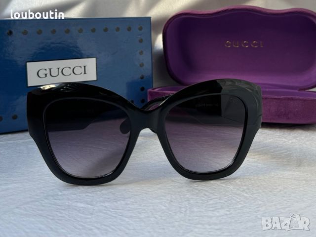 GUCCI GG0808 с лого 1:1 дамски слънчеви очила котка, снимка 7 - Слънчеви и диоптрични очила - 45197800