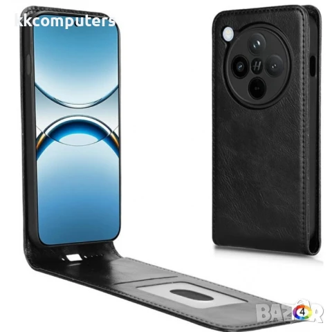 Oppo Find X8 Pro 5G Flip3 Кожен Калъф и Скрийн Протектор