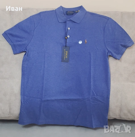 Нова оригинална фланелка Polo Ralph Lauren custom slim fit - размер XL, L, M - 100% памук, снимка 8 - Тениски - 54038332