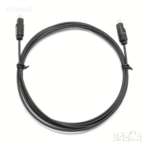 Оптичен кабел Toslink(м) към Toslink(м), 100 см, черен, снимка 5 - Други - 53459281