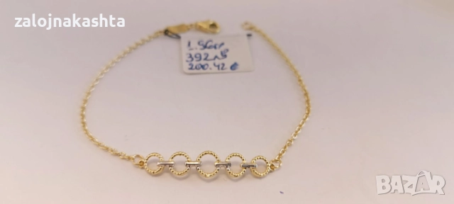 Нова-Златна гривна-1,96гр/14кр, снимка 7 - Гривни - 52732892