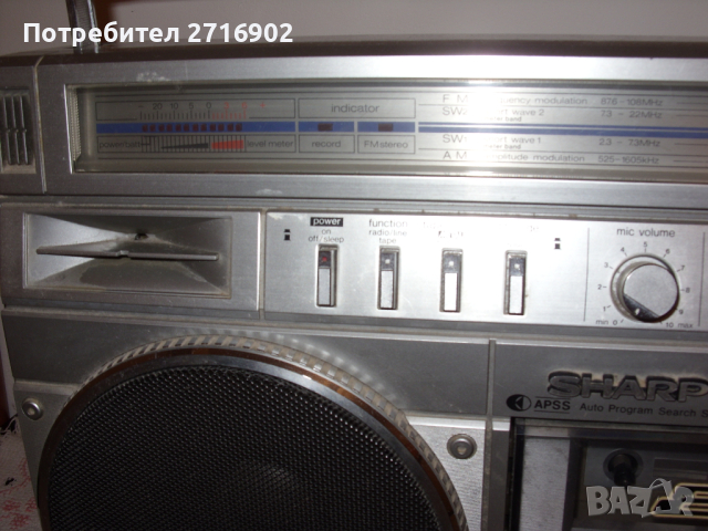 Продавам касетофон ШАРП GF 8787 metal, снимка 4 - Радиокасетофони, транзистори - 44996138