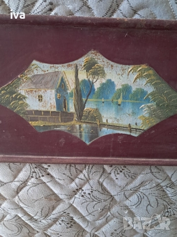 Табли за легло,стари ръчно рисувани, снимка 7 - Спални и легла - 52133947