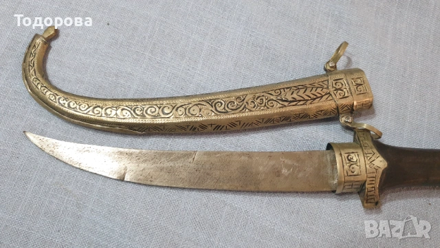 Старинен ритуален нож ,кумая,кама,кинжал, снимка 4 - Антикварни и старинни предмети - 53053274