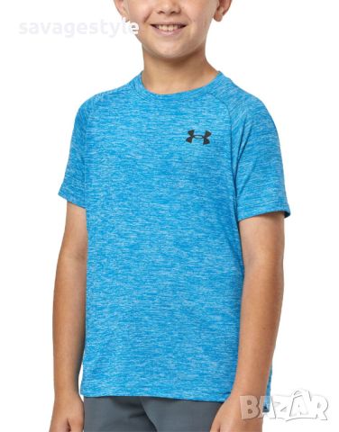 UNDER ARMOUR Tech 2.0 Boys' Tee Blue, снимка 1 - Детски тениски и потници - 46671540