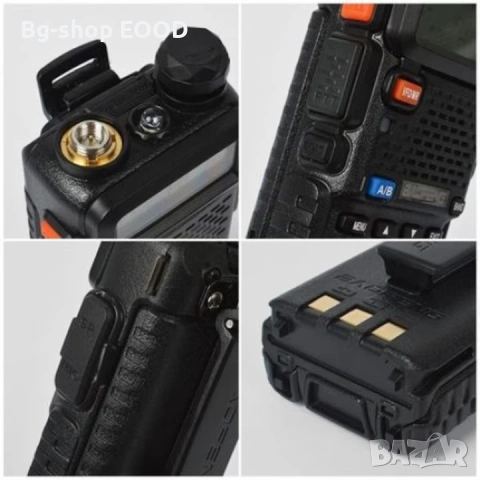 Радиостанция Baofeng, UV-5R-BF, С включен микрофон, Мощност 5W, снимка 5 - Екипировка - 54148002