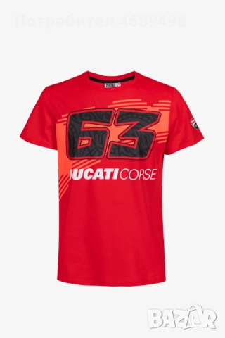 MotoGP тениска – Ducati Corse Francesco Bagnaia #63 | FanRaces