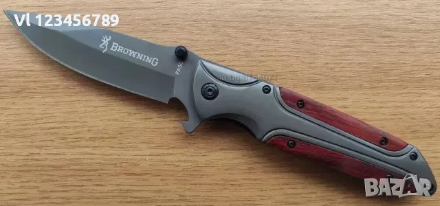 Сгъваем автоматичен нож Browning FA50 -102х228 мм, снимка 4 - Ножове - 50676568