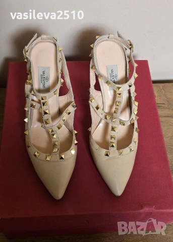 Valentino Garavani дамски обувки от естествена кожа , снимка 3 - Дамски обувки на ток - 53892991