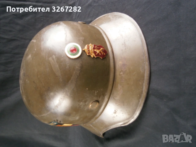 Каска,Шлем,Царство България,Противовъздушен, снимка 3 - Антикварни и старинни предмети - 53614904