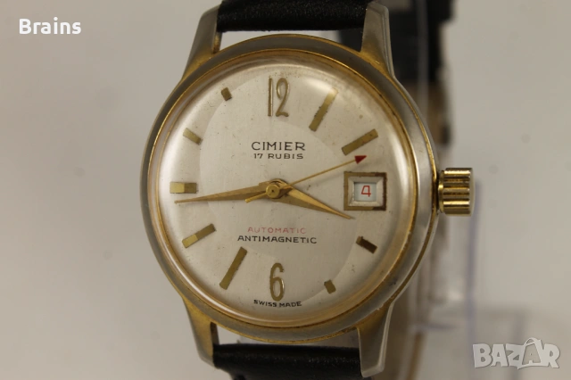 1960's CIMIER Automatic cal. 206 17 Jewels Swiss, снимка 3 - Мъжки - 53020465
