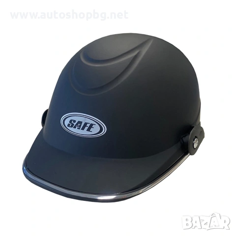 Каска за мотопед/скутер черен мат