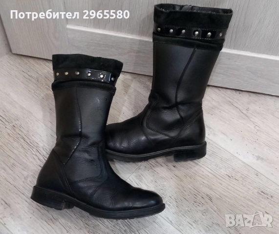 Естествена кожа , ботуши за момиче