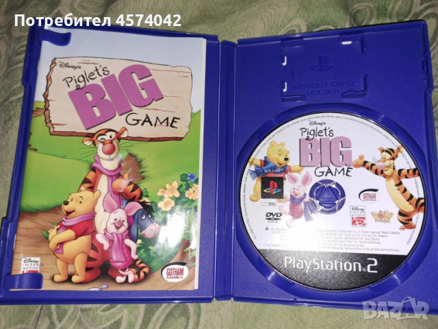 Игра за PlayStation 2 - Piglet's Big Game PS2, снимка 2 - Игри за PlayStation - 53402740