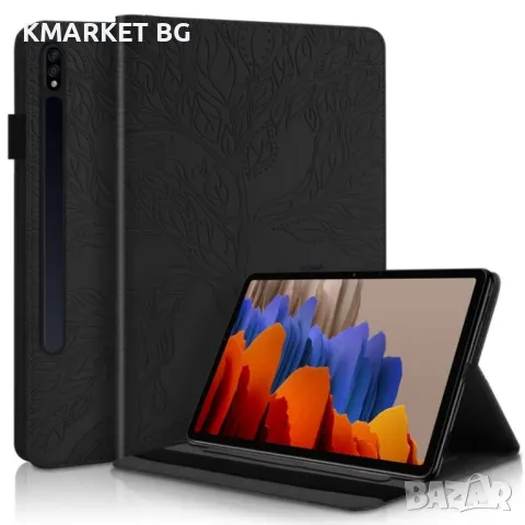 Samsung Galaxy Tab S9+Life Tree Series Кожен Калъф и Протектор, снимка 4 - Калъфи, кейсове - 48110988