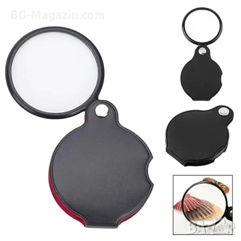Джобна сгъваема увеличителна ръчна лупа мини 4X увеличение за четене етикети малка деца насекоми, снимка 4 - Други инструменти - 50920344
