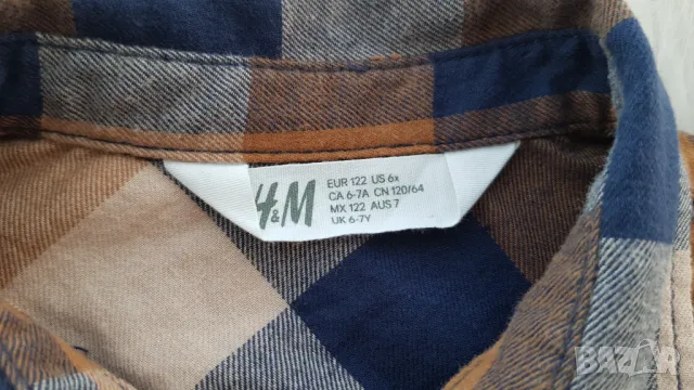 Детска риза H&M 6-7 години ръст 122см. , снимка 2 - Детски ризи - 47177889