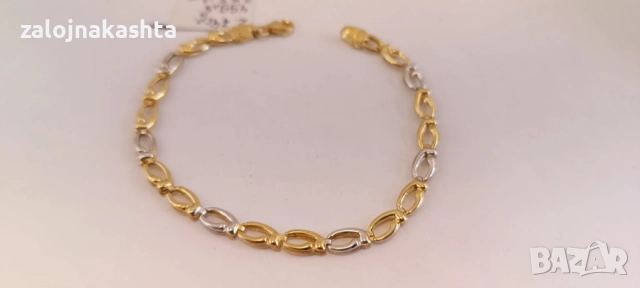 Нова-Златна гривна-2,74гр/14кр, снимка 4 - Гривни - 52732432