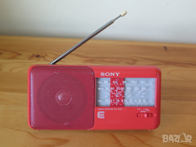 Vintage Sony ICF-450S, 3 Band FM MW/SW-радио